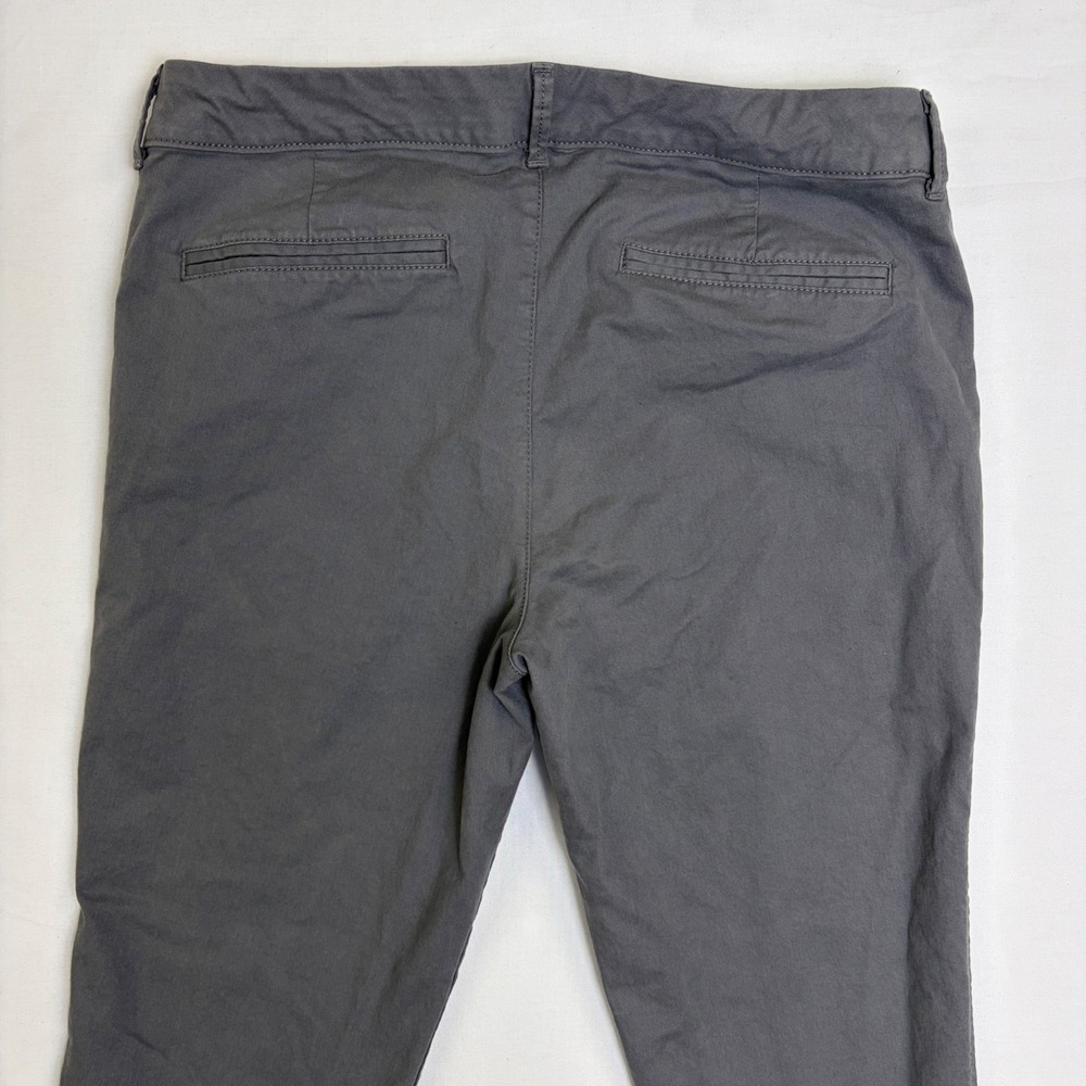 Old Navy Pixie Chino Pants Bundle Gray Black Mid Rise Ankle Slim Fit Size 10 Lot - Picture 10 of 16